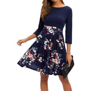 Mint Limit Vintage Floral Swing A Line Dress Size XL. B30